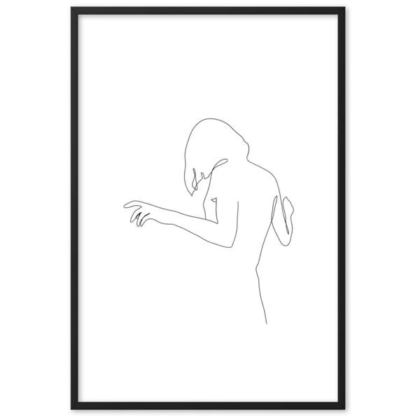Portrait#6_Line Drawing_Framed - dopoinkk