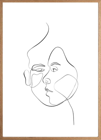 Two Faced_Line drawing - dopoinkk